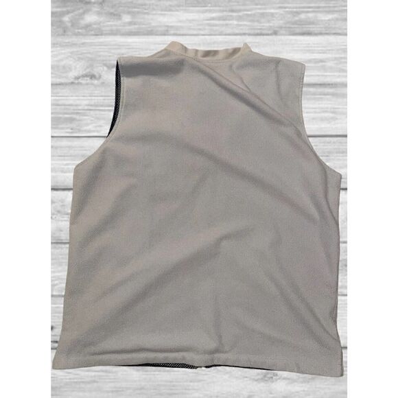 Quiksilver Fleece Vest Jacket Vintage 80s 90s Mens Size Small Tan Surf Y2K - Picture 6 of 6